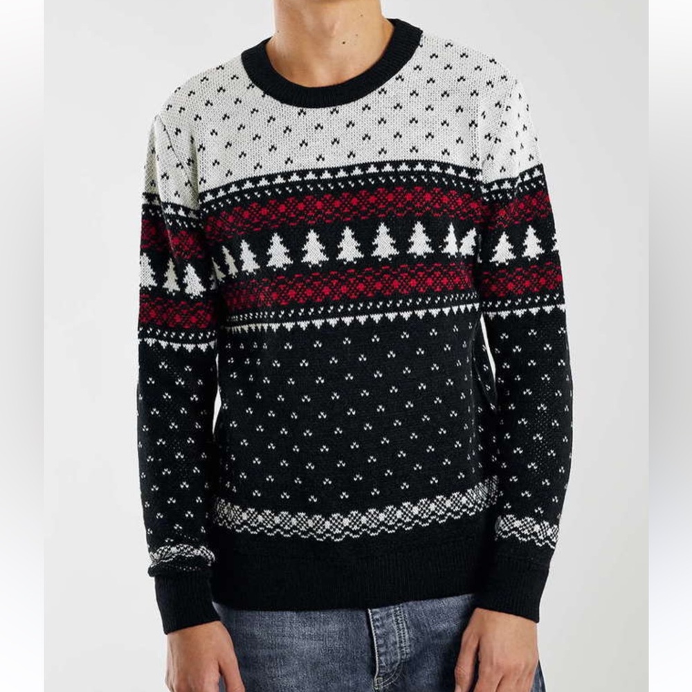 Topman Crewneck Christmas Sweater